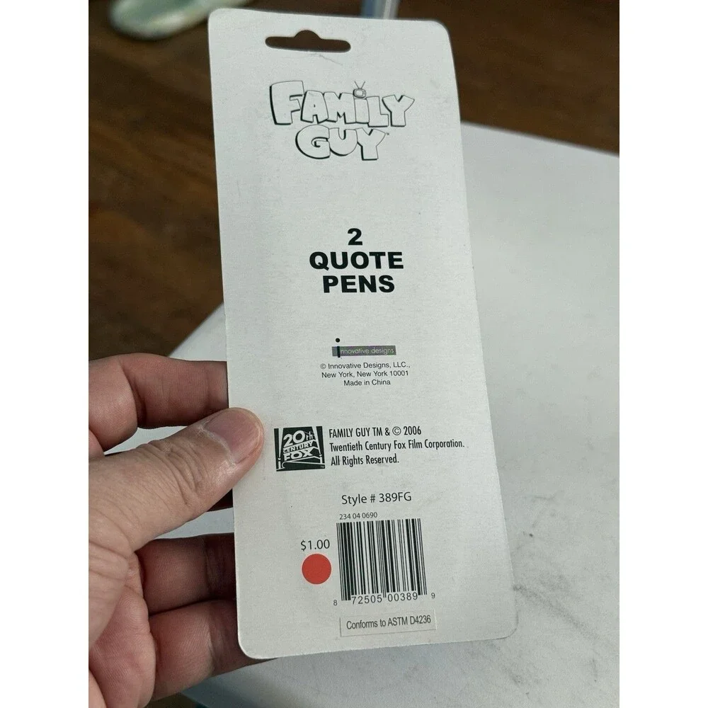 Family Guy Quote Pens